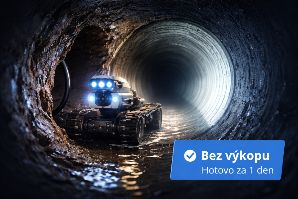 Ukázka bezvýkopové opravy potrubí PipeFix